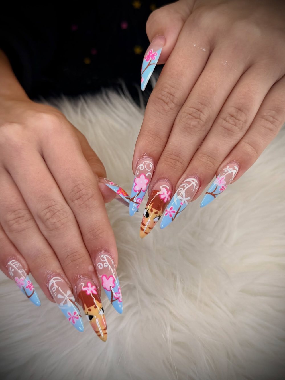 Pastel spring nail art
